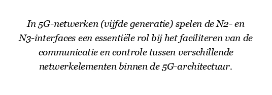 Wat is de N2- en N3-interface in 5G?