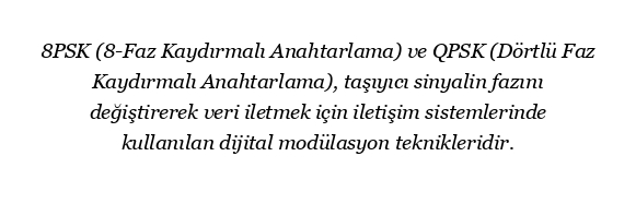 8PSK ile QPSK arasındaki fark nedir?
