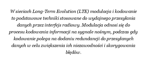 Co to jest modulacja i kodowanie w LTE?
