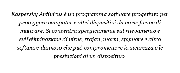 Cos'è l'antivirus Kaspersky?