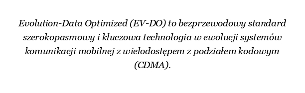 Czym jest EVDO w komunikacji mobilnej?