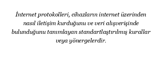 İnternet protokolleri nelerdir?