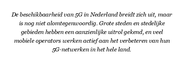 Is 5G overal in Nederland beschikbaar?