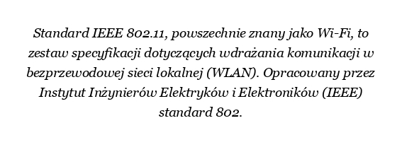 Jaki jest standard IEEE 802.11 dla Wi-Fi?