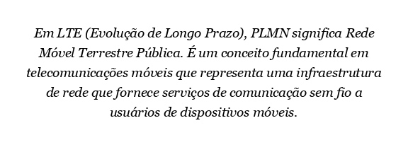 O que é o PLMN em LTE?
