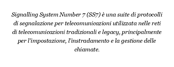 Qual è il vantaggio del sistema di segnalazione numero 7?