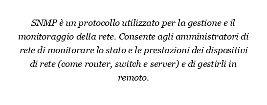 Qual è la differenza tra SNMP e SMTP?