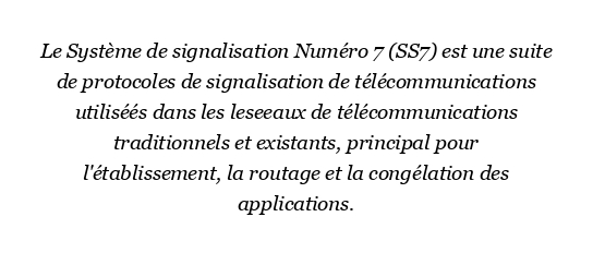 Quel est l'avantage du système de signalisation numéro 7 ?