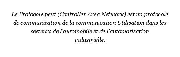 Quels sont les avantages du protocole CAN ?