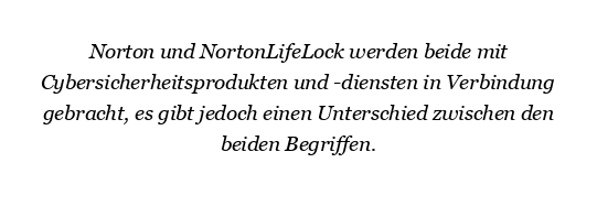 Was ist der Unterschied zwischen Norton und NortonLifeLock?