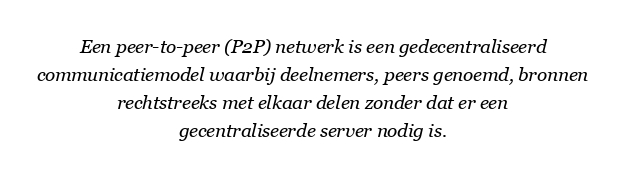 Wat is het peer-to-peer-netwerk?
