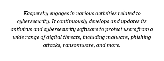 What is Kaspersky doing?