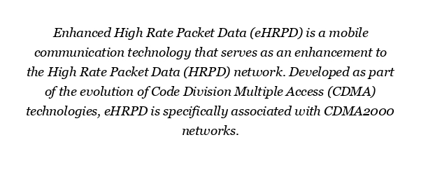 What is eHRPD network?