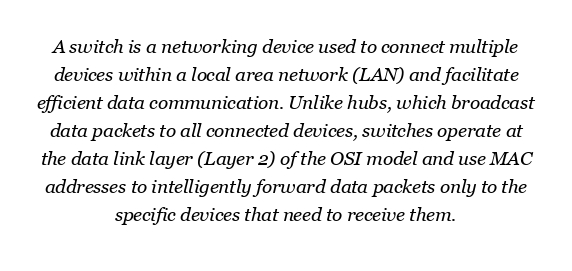 What is switch and why it is used?
