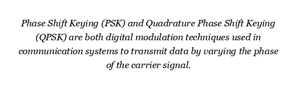 What is the difference between PSK and QPSK?