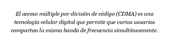 ¿Qué es CDMA y sus tipos?