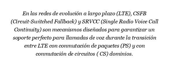 ¿Qué es CSFB y Srvcc en LTE?
