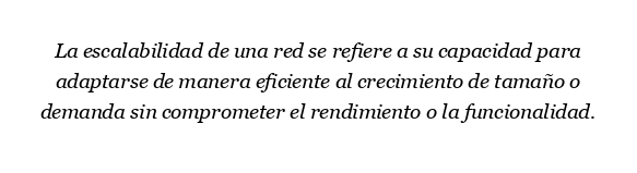 ¿Qué es la escalabilidad en una red?